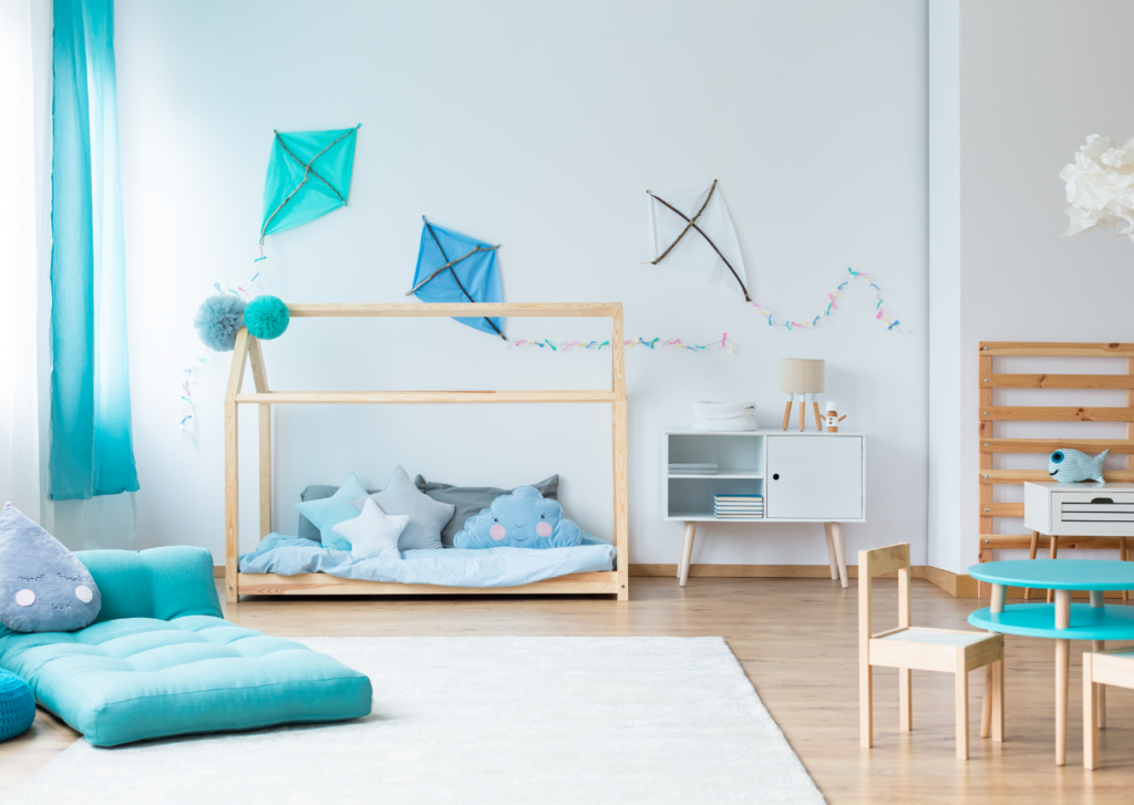Wood in childrens bedrooms